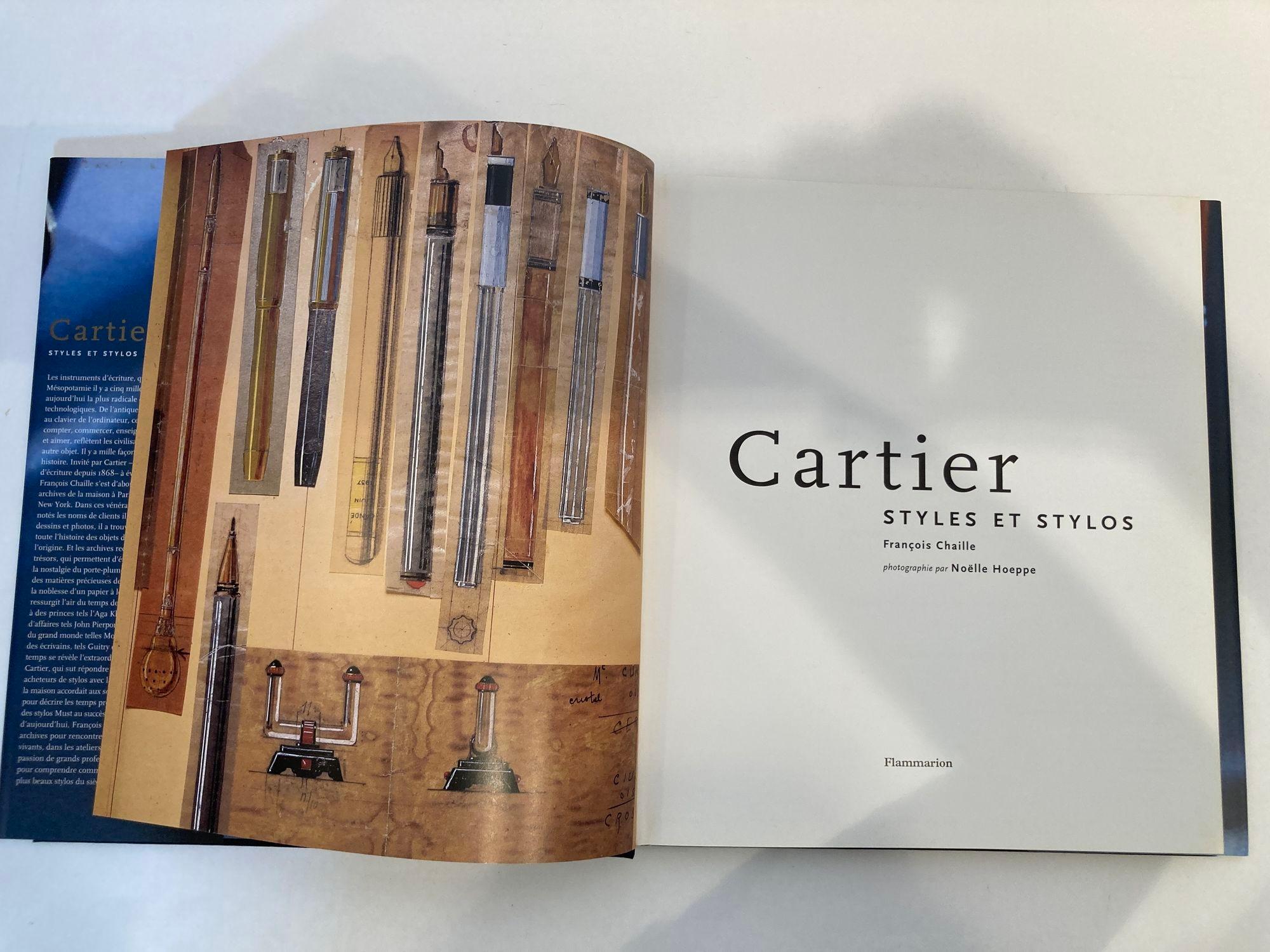 20th Century Cartier Styles et Stylos Hardcover French Edition, Cartier Creative Writing For Sale
