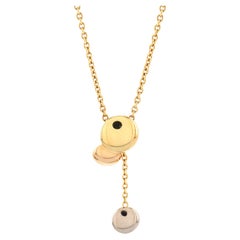 Cartier Sweet Trinity Drop Pendant Necklace 18k Tricolor Gold