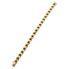 Bracelet Cartier en or jaune suisse 18 carats à maillons tressés
