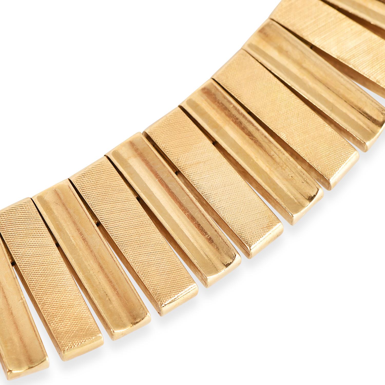 Cartier Swiss Vintage Cleopatra 18K Yellow Gold Choker Necklace 1