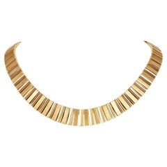 Cartier Swiss Vintage Cleopatra 18K Yellow Gold Choker Necklace