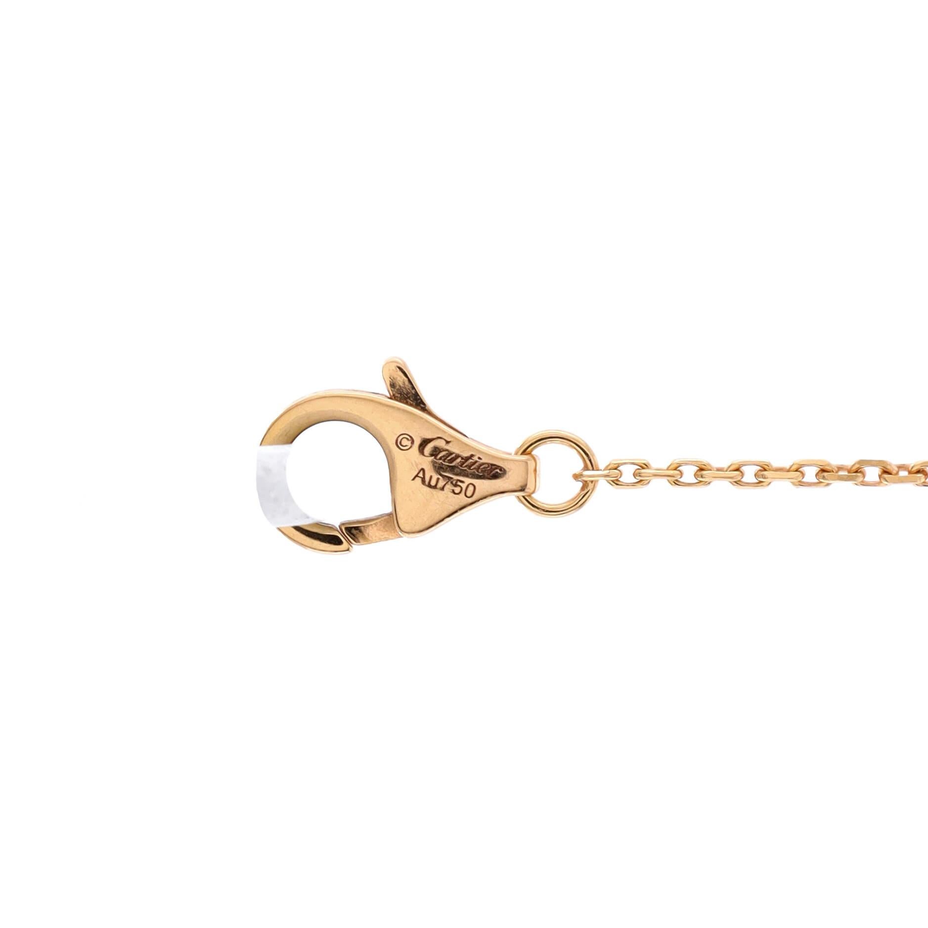 Cartier Symbols Cross Bracelet 18k Rose Gold with Diamonds 1