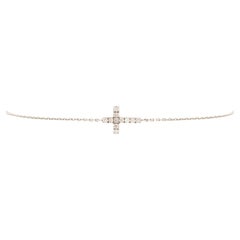 Cartier Symbols Bracelet croix en or blanc 18 carats avec diamants
