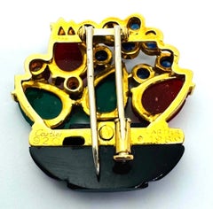 Cartier Tabriz Brooch 18k Gold
