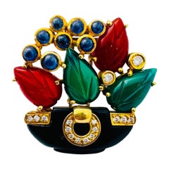 Cartier Tabriz Brooch 18k Gold