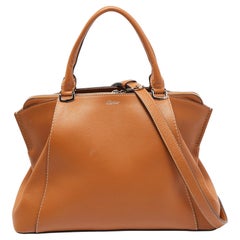 Cartier Tan Leather C de Cartier Bag