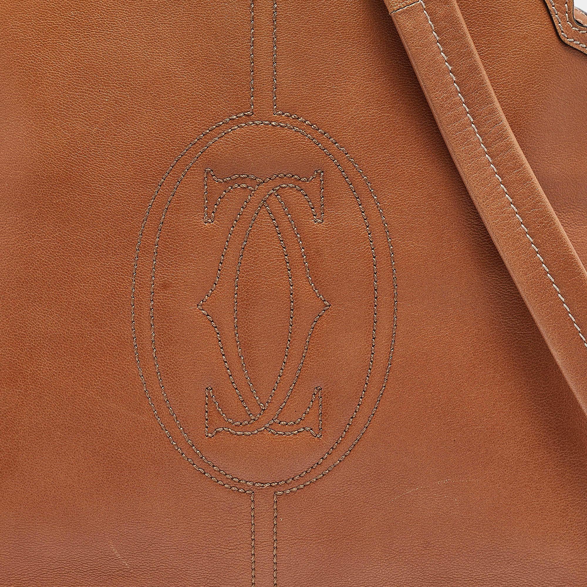 Cartier Tan Leather Marcello de Cartier Satchel 1