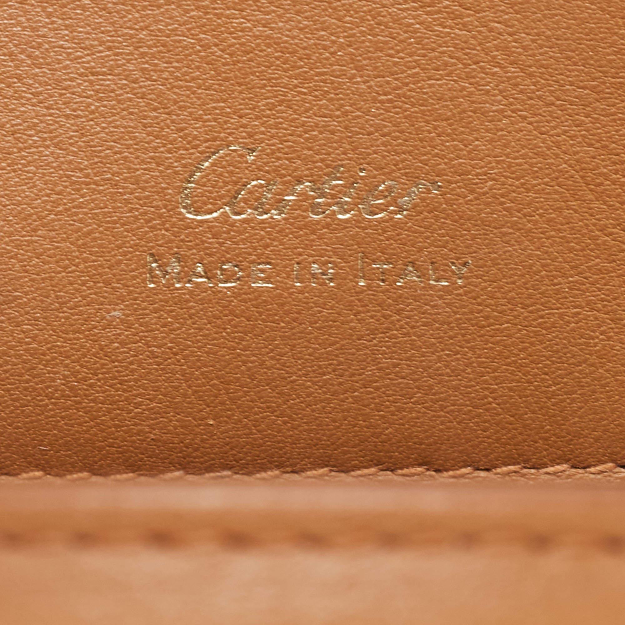 Cartier Tan Leather Mini Guirlande De Cartier Top Handle Bag 2