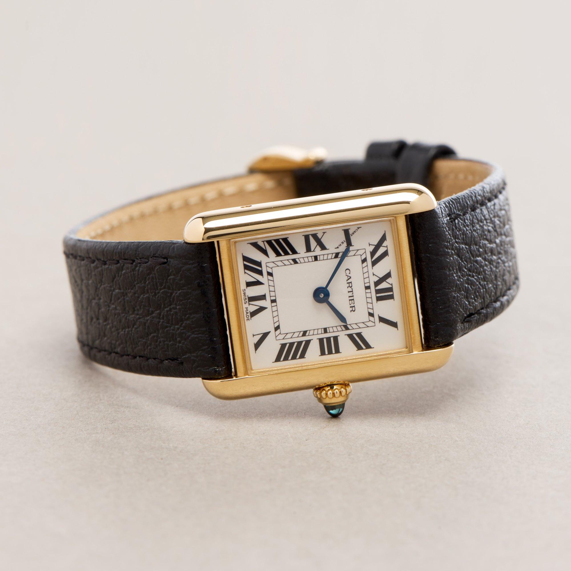 Cartier Tank 0 2442 Unisex Yellow Gold 0 Watch at 1stDibs