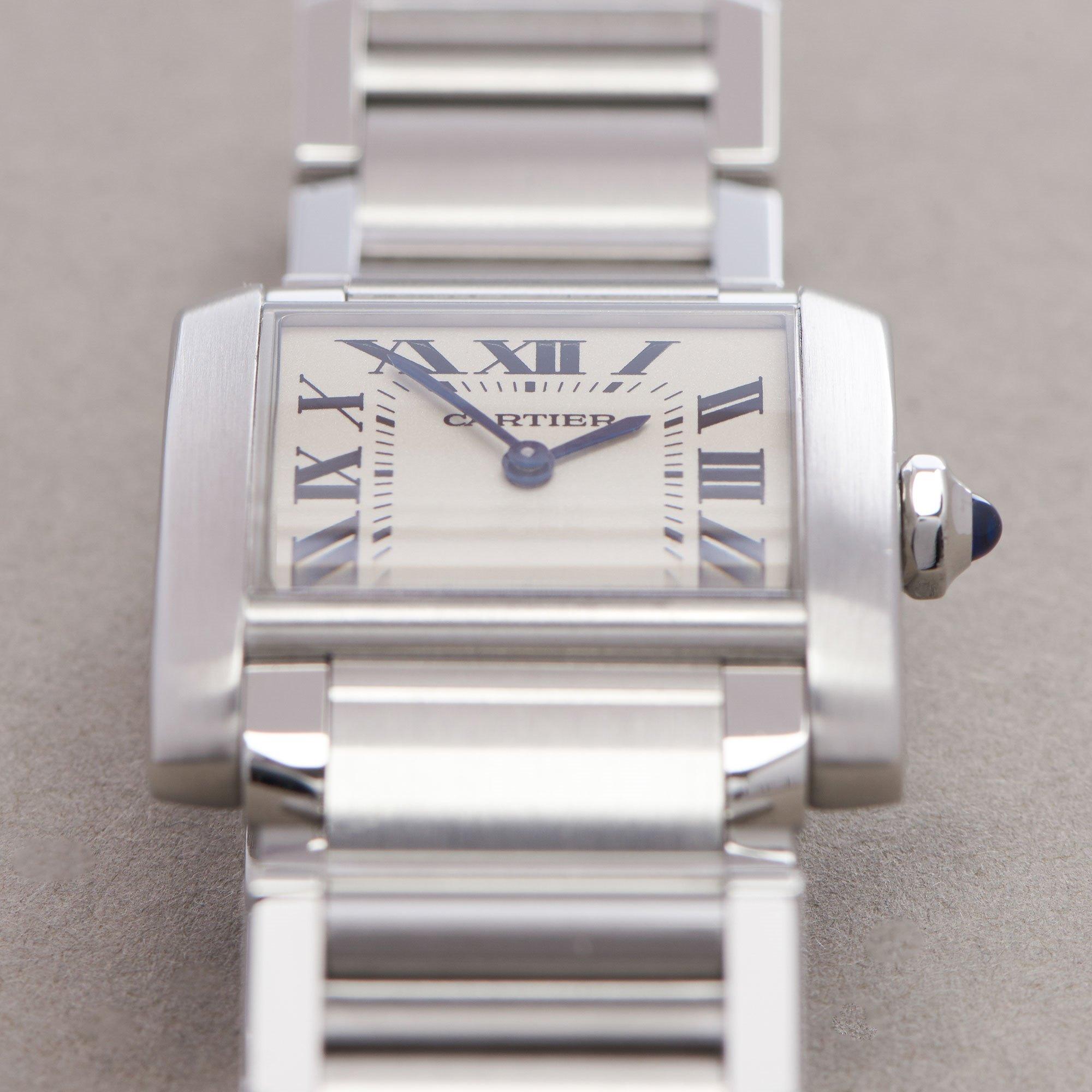 Cartier Tank 0 3751 Ladies Stainless Steel 0 Watch 1