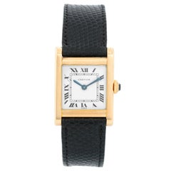 Cartier Tank 18 Karat Yellow Gold Men's Watch