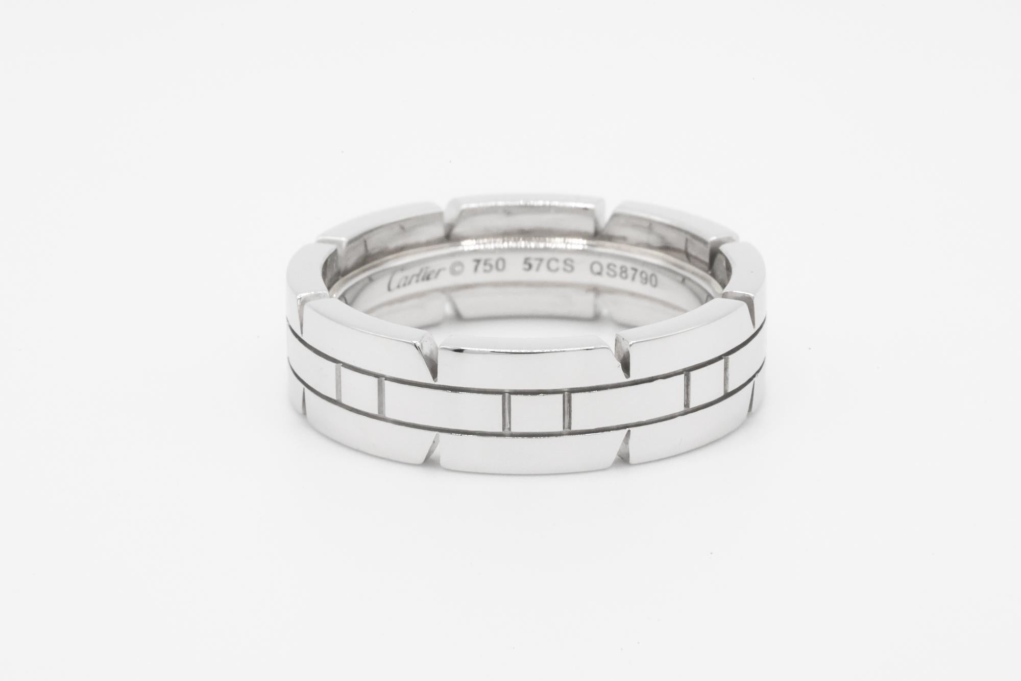 Cartier Tank 18K White Gold In Excellent Condition For Sale In Los Angeles, CA