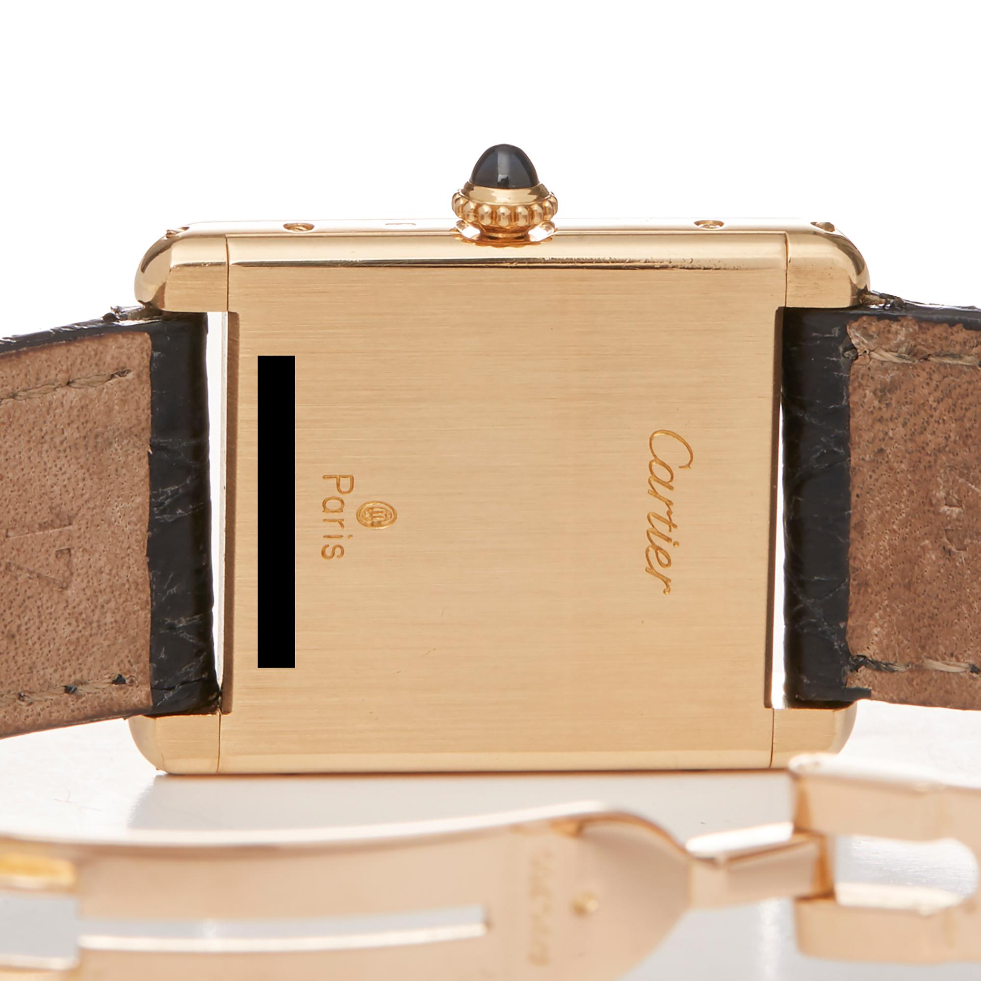Cartier Tank 18k Yellow Gold 81720552 2