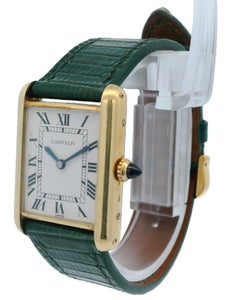 Cartier NY Tank 18k Yellow Gold 1980's by Bueche Girod