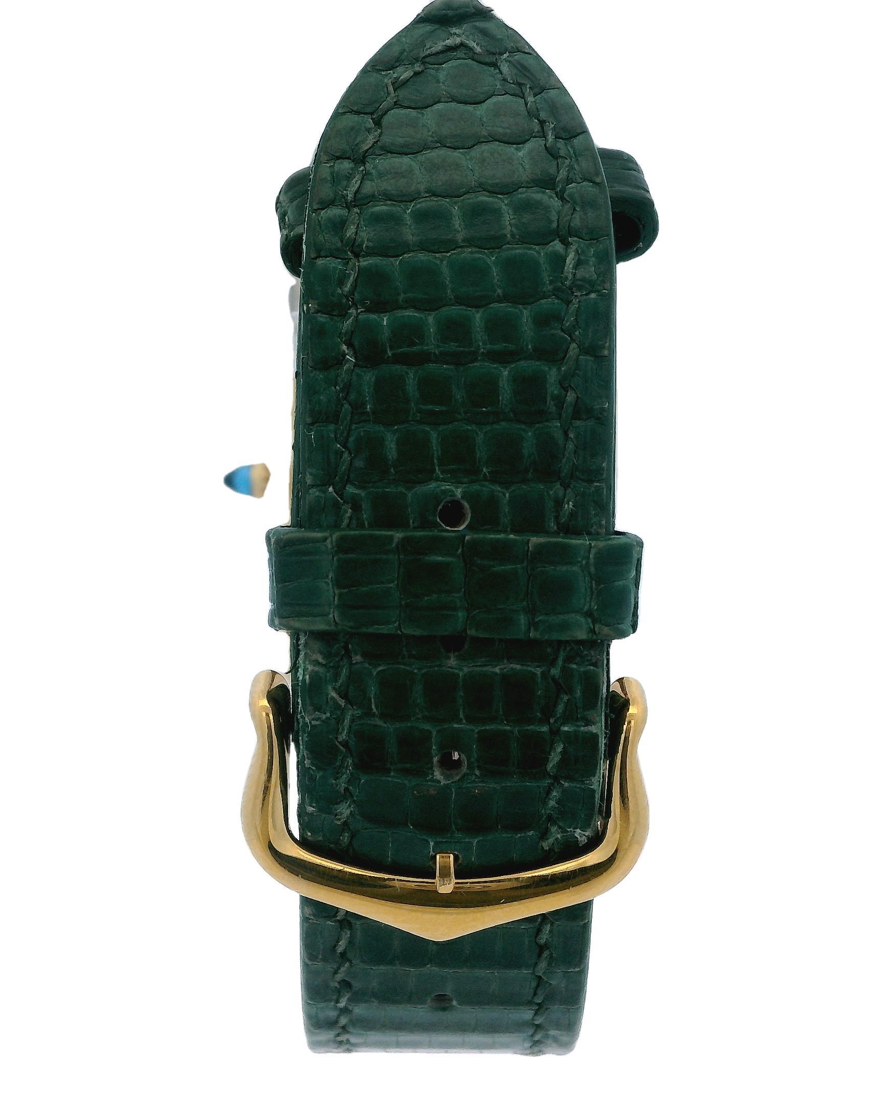 Cartier NY Tank en or jaune 18 carats par Bueche Girod, années 1980 en vente 3
