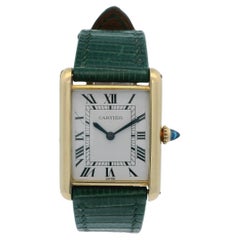 Cartier NY Tank Oro Amarillo 18k Años 80 por Bueche Girod