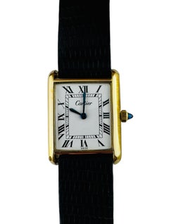 Cartier Tank 18K Yellow Gold Electroplated Watch Hand-Winding #20963