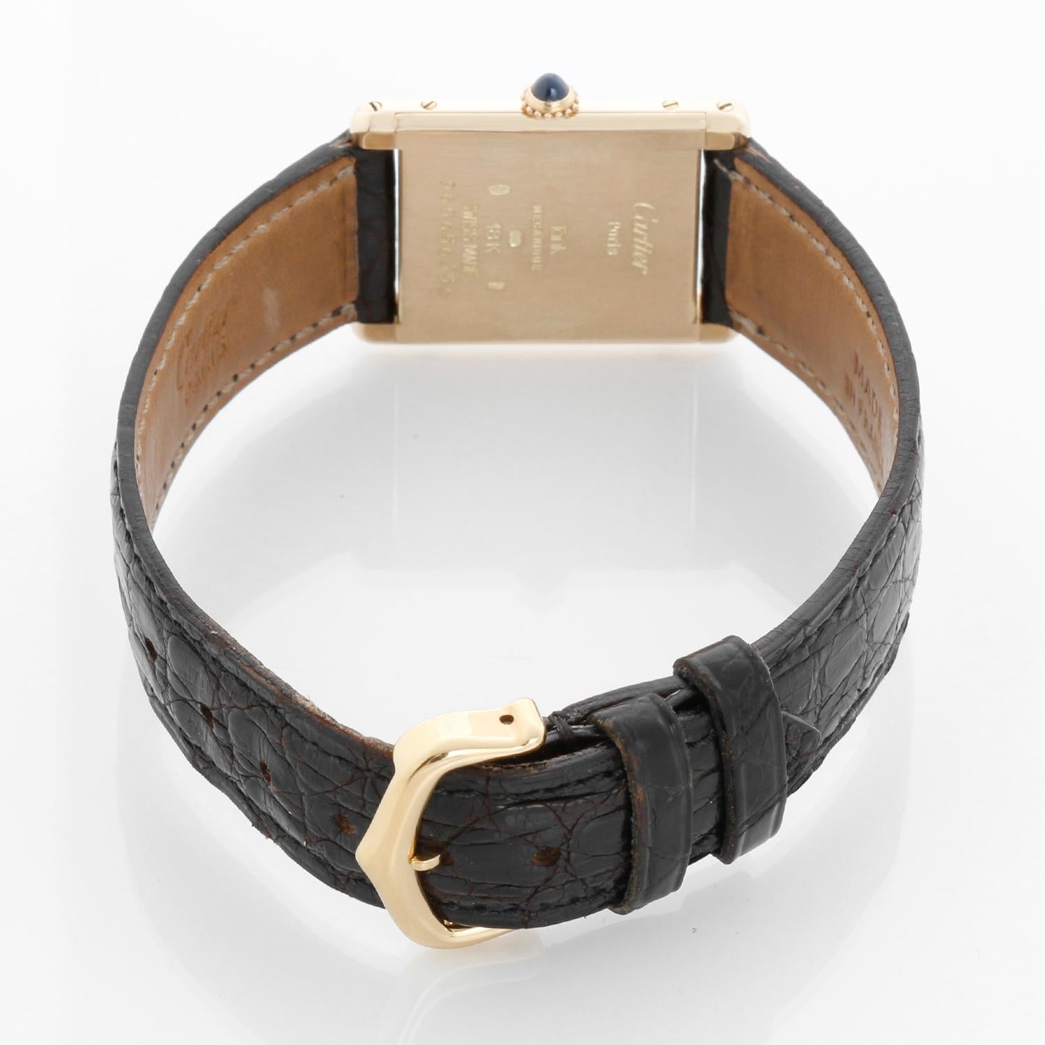 Donna Orologio da donna Cartier Tank 18K Yellow in vendita