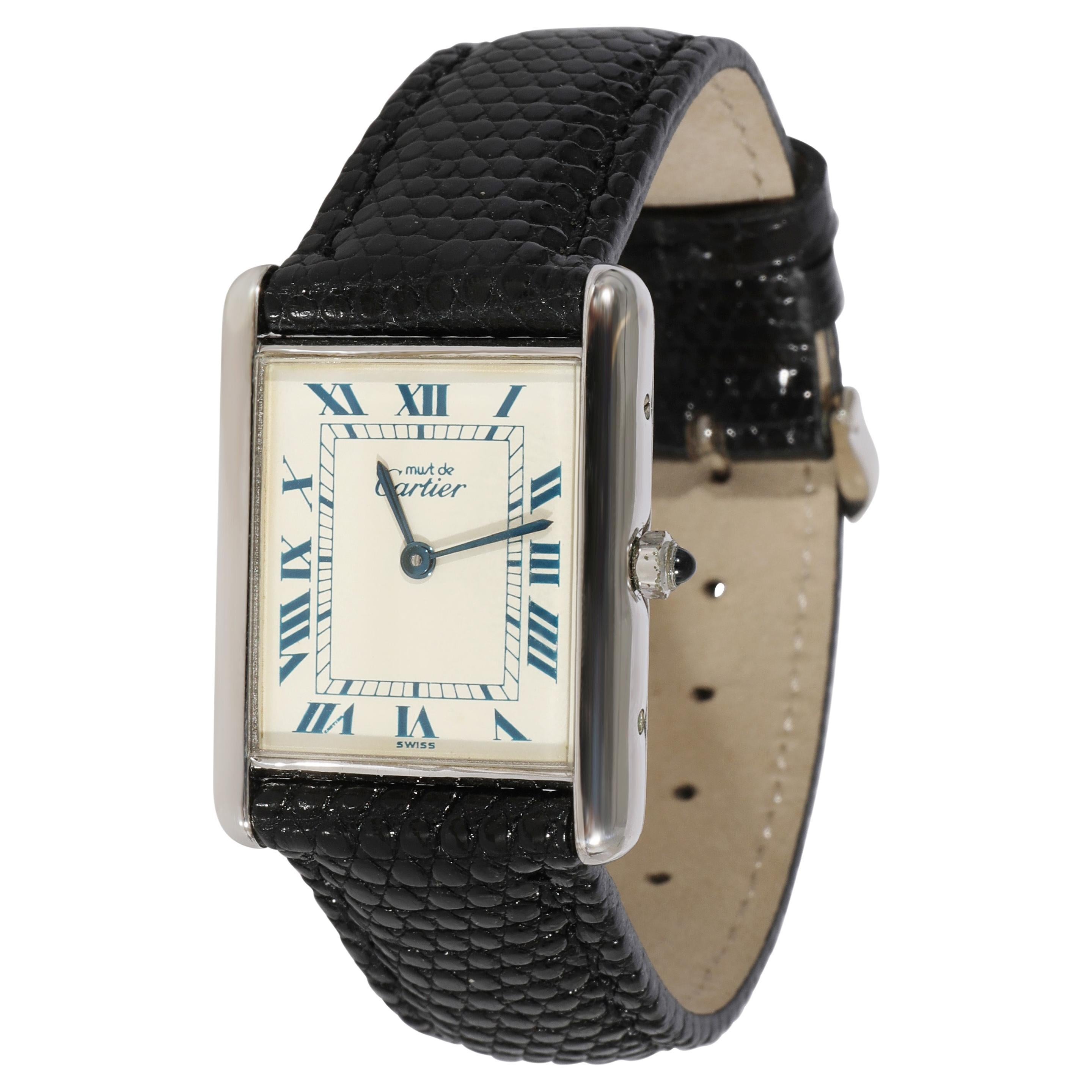 Cartier Tank 661006 Women's Watch in Sterling Silver