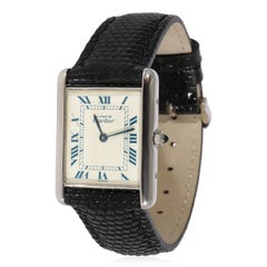 Cartier Tank 661006 Women's Watch in Sterling Silver