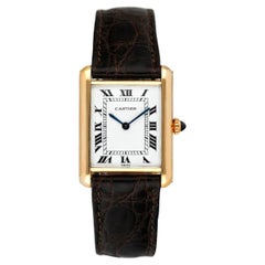 Cartier Cartier: 18 Karat Gelbgold Damenuhr Tank 78086 Paris