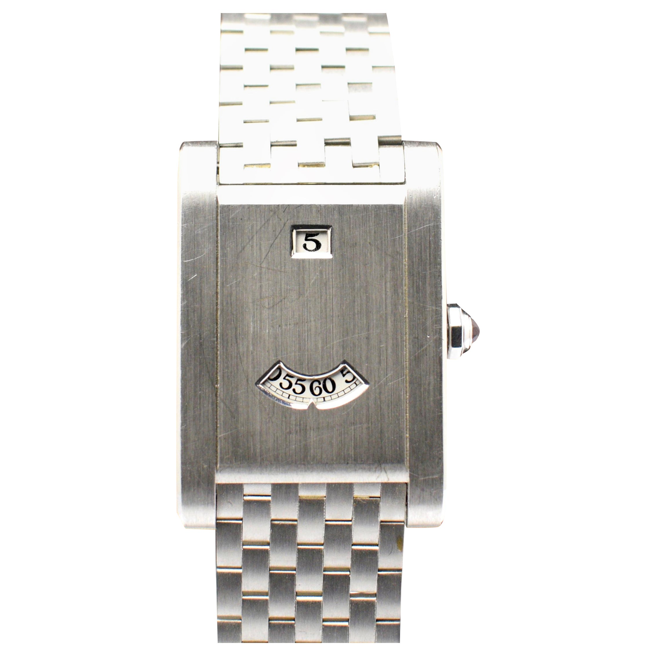 Cartier Tank à Guichets 150th Anniversary CPCP Platinum Jump Hour Limited, 1997