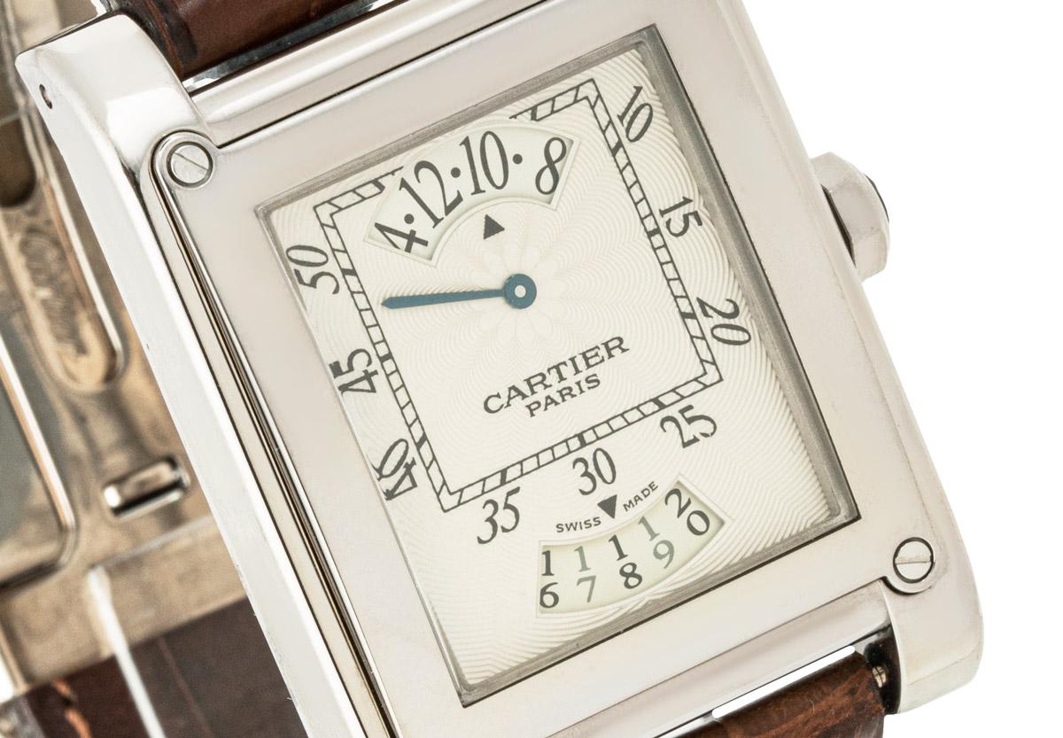 Montre Cartier Tank À Vis CPCP or blanc 2554 1
