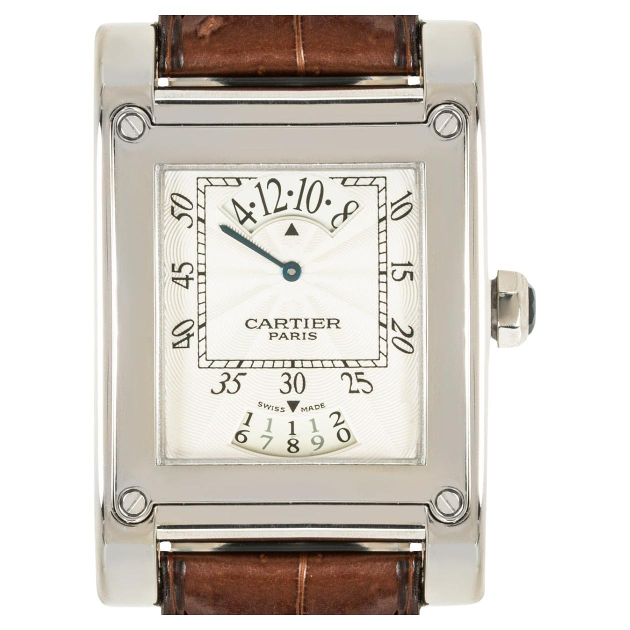 Cartier Tank À Vis CPCP White Gold 2554 Watch