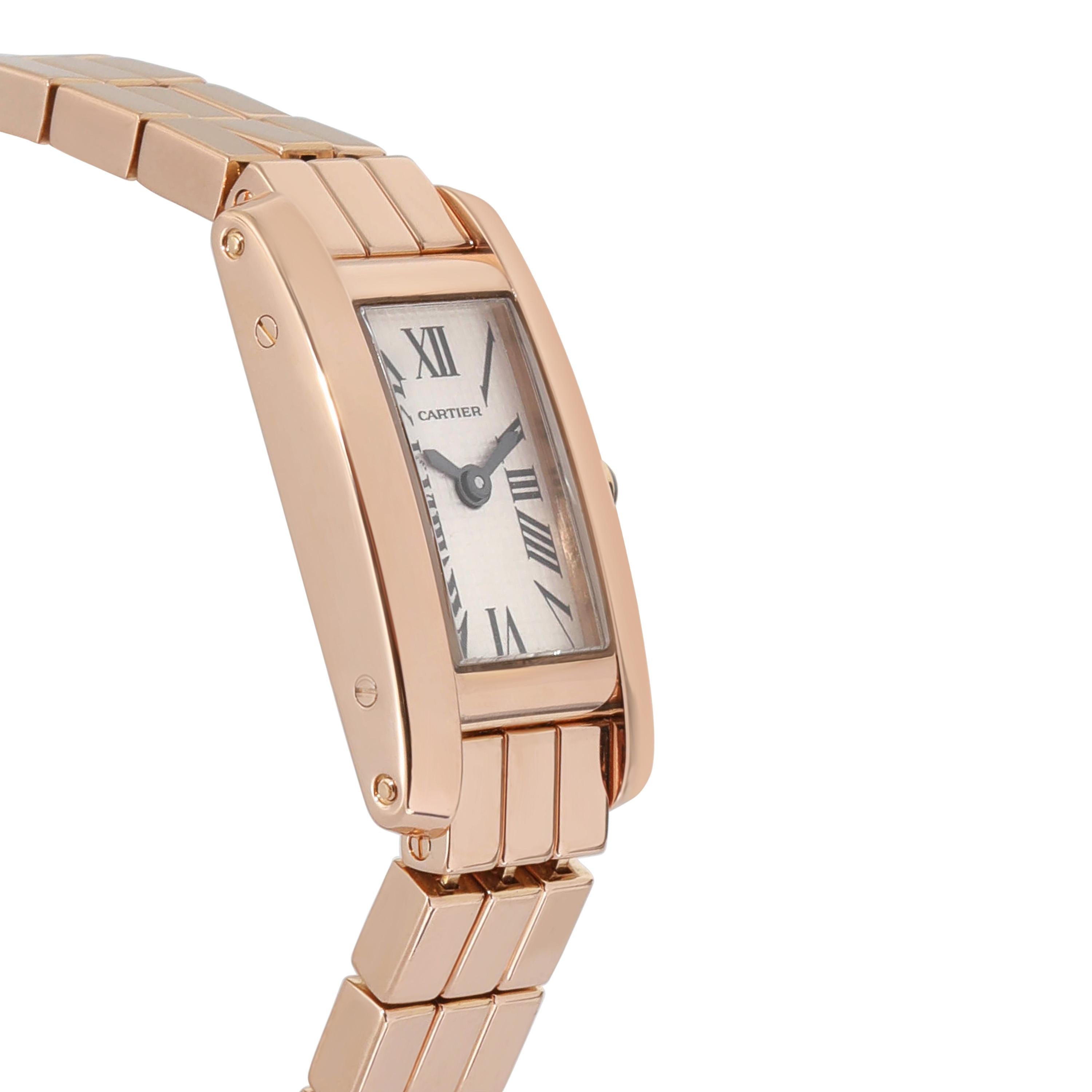 Cartier Tank Allongee Laniere W15373X5 Women's Watch in 18kt Rose Gold

SKU: 131610

PRIMARY DETAILS
Brand: Cartier
Model: Tank Allongee Laniere
Country of Origin: Switzerland
Movement Type: Quartz: Battery
Year of Manufacture: 2000-2009
Condition: