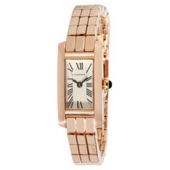 Cartier Tank Allongee Laniere W15373X5 Women's Watch in 18kt Rose Gold