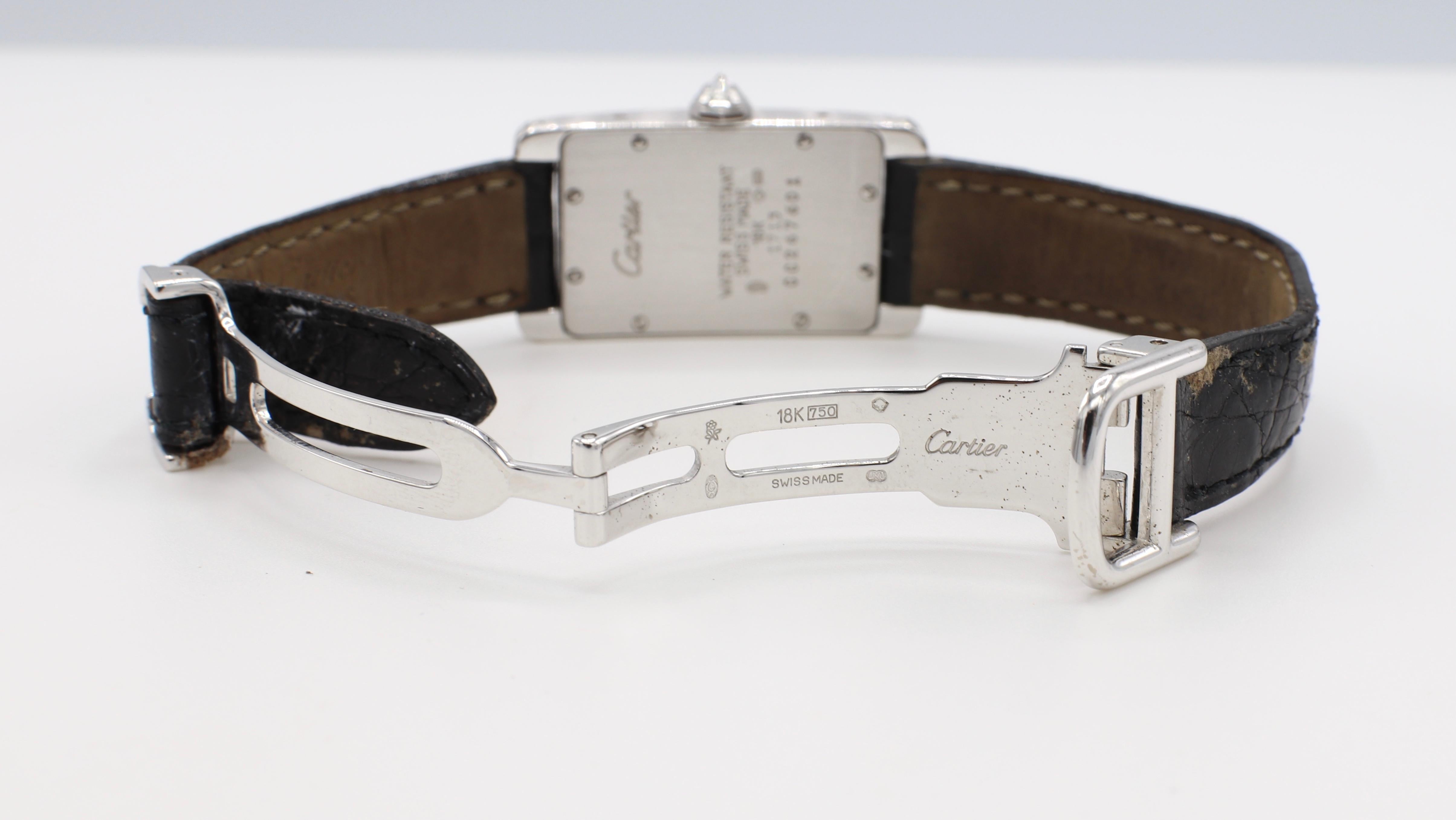 cartier diamond watch leather strap