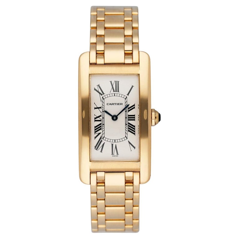 Cartier Tank Watches Gold Bracelet - 80 For Sale on 1stDibs | cartier tank  gold bracelet, cartier tank louis bracelet, cartier gold watch bracelet