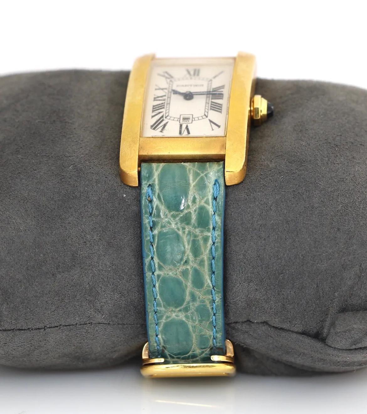 cartier tank americaine yellow gold