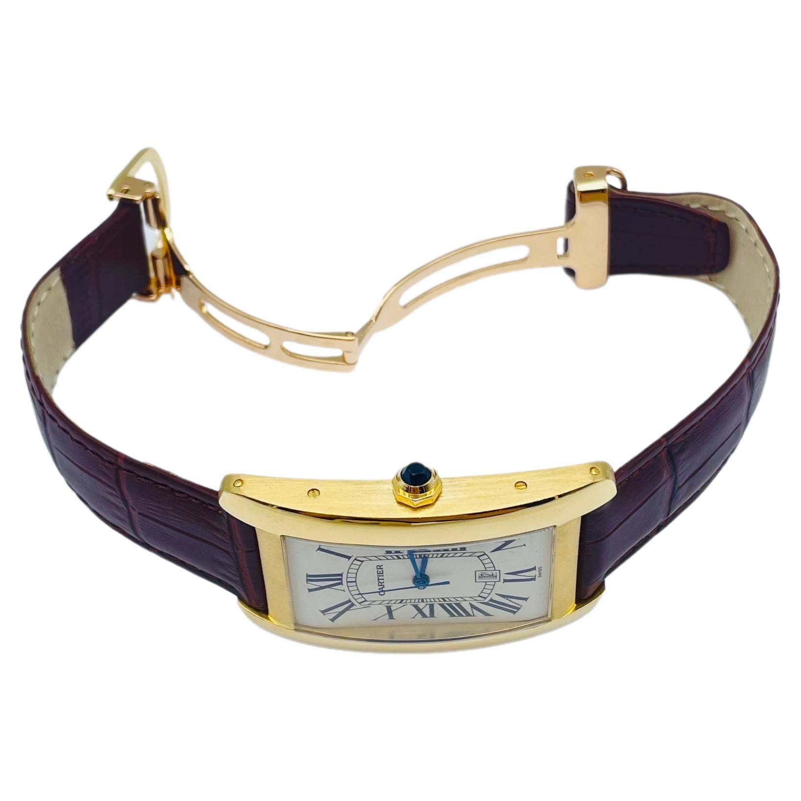 Cartier Tank Américaine 1740 18k Gelbgold 1