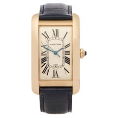 Cartier Tank Americaine 1740 or W2603156 Men's Yellow Gold Watch