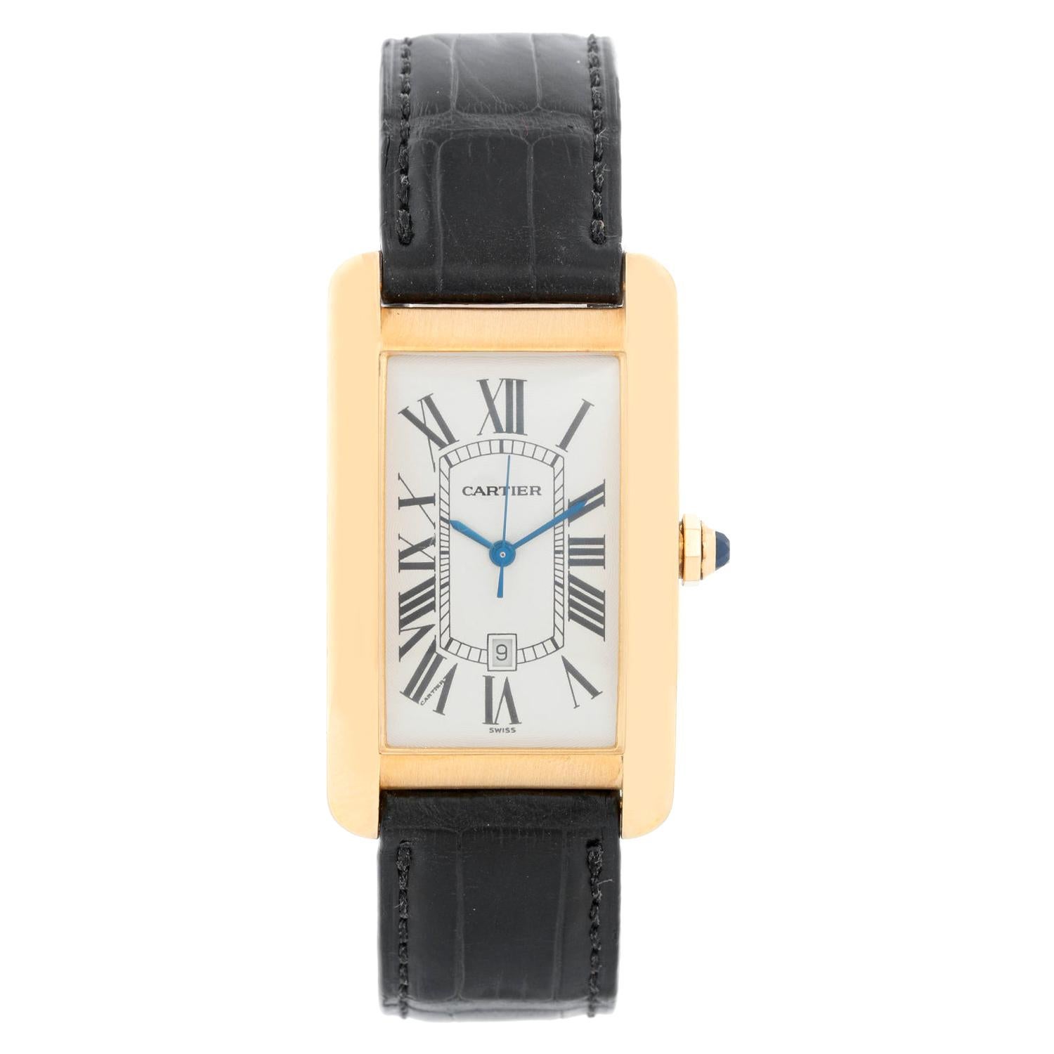 Cartier Tank Americaine 18 Karat Gold Automatic Watch W2603156