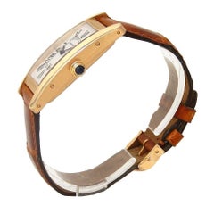 Cartier Tank Americaine 18 Karat Rose Gold Automatic Men's Watch W2620030