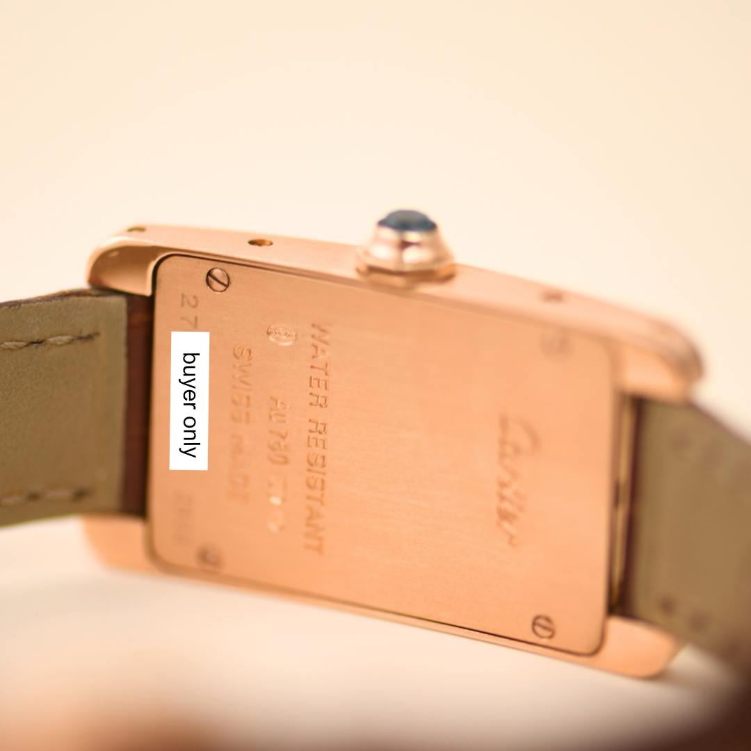 Cartier Tank Américaine 18K Rose Gold Watch Small Model W2607456 2