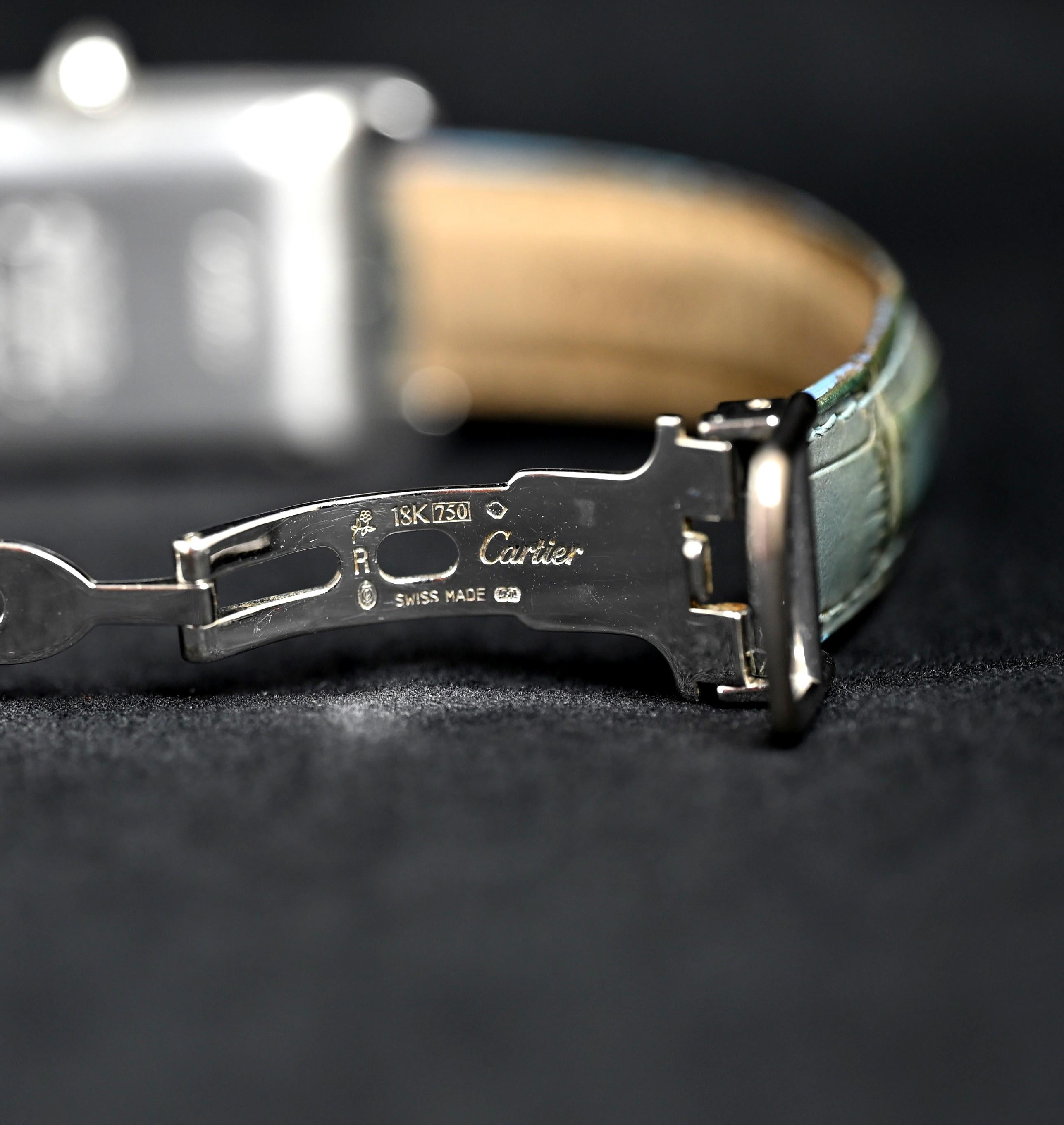 Cartier Tank Americaine 18 carats avec lunette automatique 2490, années 2000 3