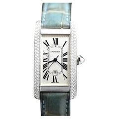 Cartier Tank Americaine 18 carats avec lunette automatique 2490, années 2000