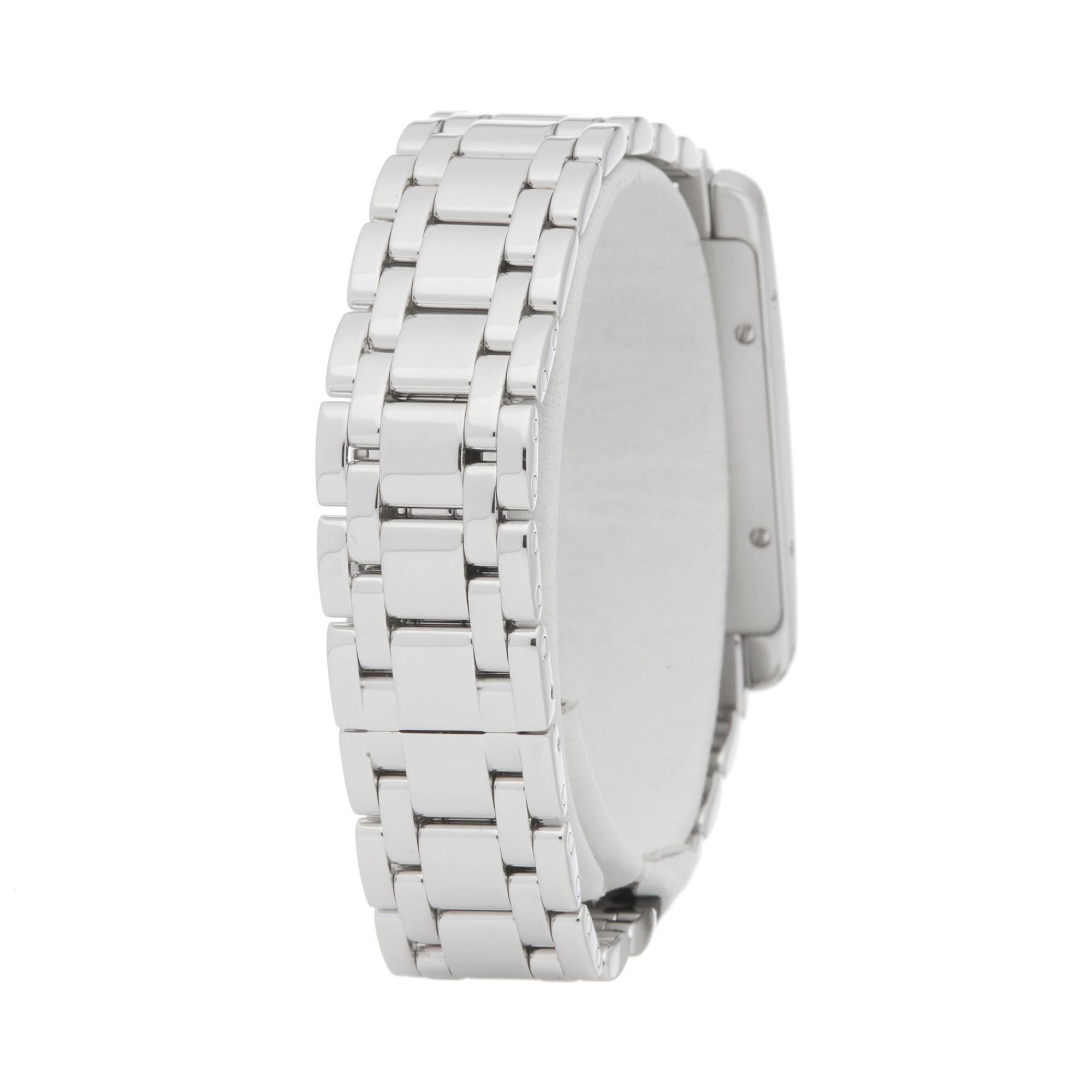 Women's Cartier Tank Americaine 18 Karat White Gold 1713