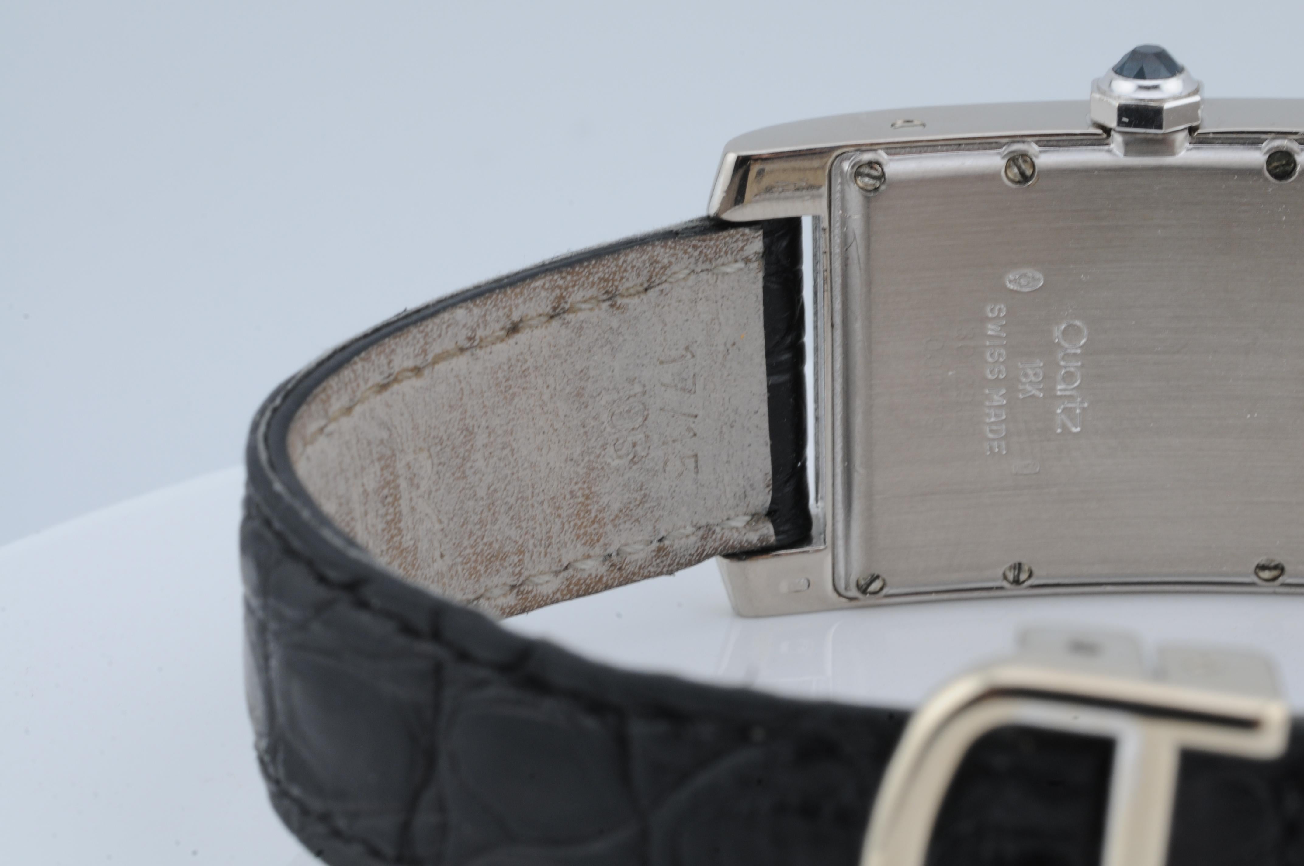 Cartier Tank Américaine 18k White Gold Full Set – 1994 Quartz – Ref. 3012905 For Sale 6