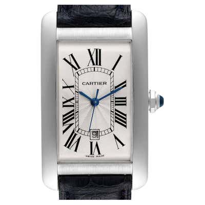 Cartier Tank Americaine 18k White Gold 2489 Wristwatch at 1stDibs ...