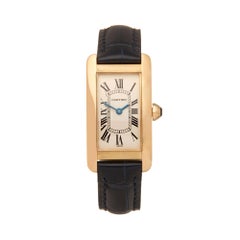 Cartier Tank Americaine 18K Yellow Gold 1710