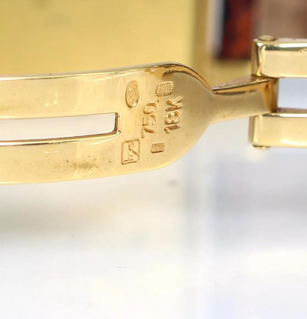 Cabochon Cartier Tank Americaine 18k Yellow Gold 23MM Ref# 811905