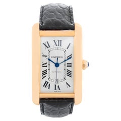 Cartier Tank Americaine 18k Yellow Gold Automatic XL Mens W2609756