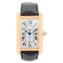 Cartier Tank Americaine 18k Gelbgold Automatik XL Herren W2609756