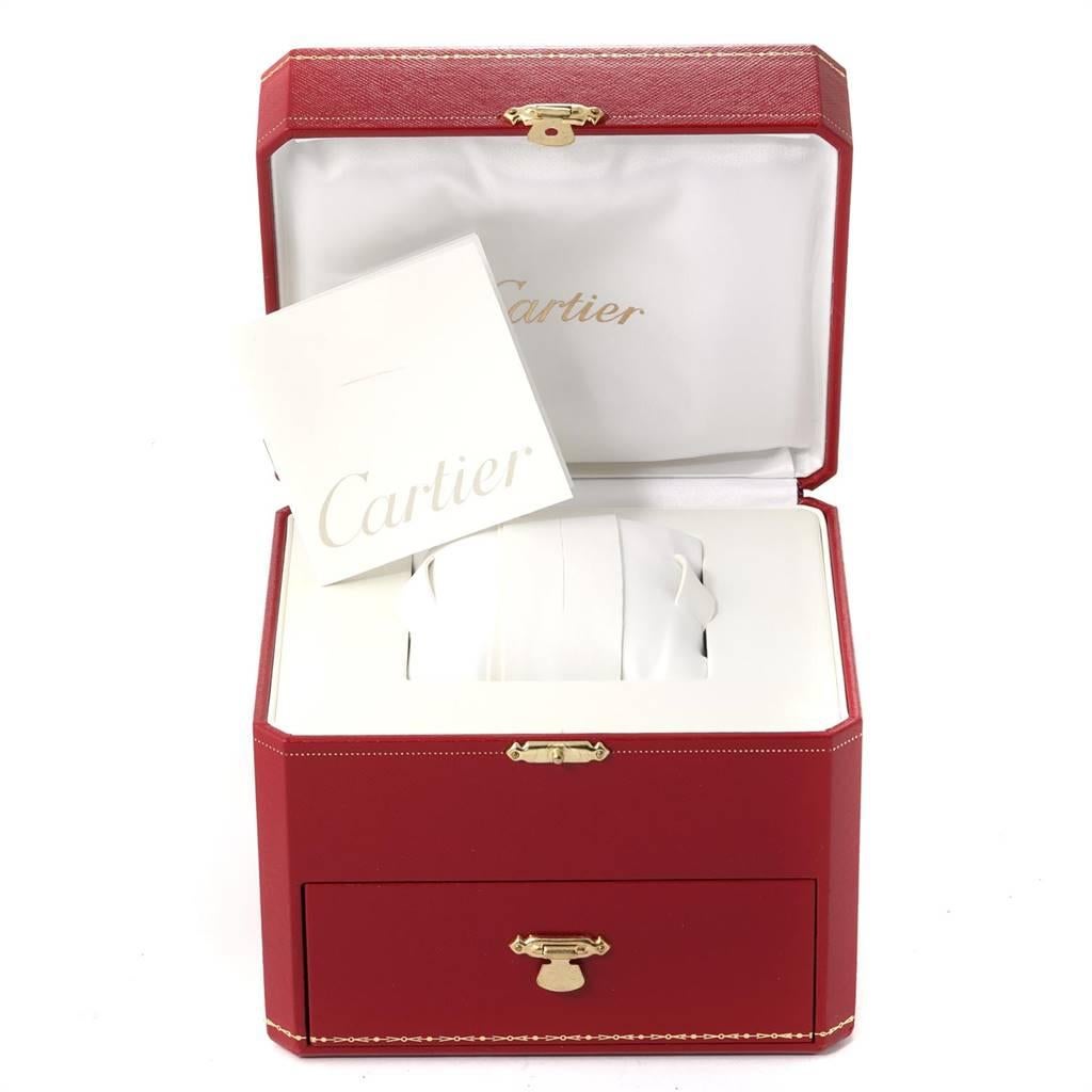 Cartier Tank Americaine 18 Karat Yellow Gold Diamond Ladies Watch WB7012K2 For Sale 5