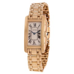 Cartier Tank Americaine 18k Yellow Gold