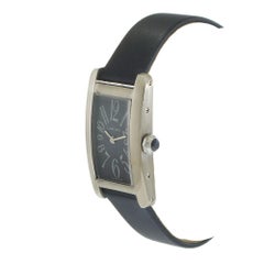 Cartier Tank Américaine 18KT White Gold Blue Dial 19x35MM – Quartz